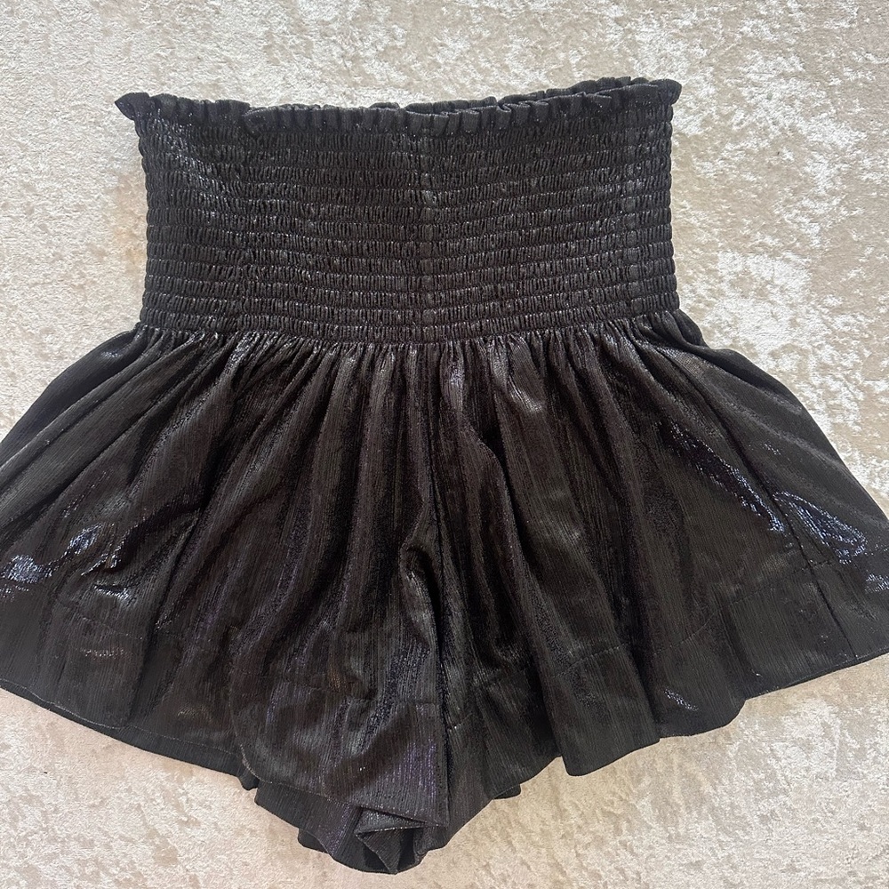 Queen of sparkles black swing skirt